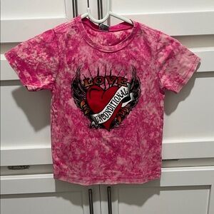 Unconditional Love Pink Tie-Dye Kids T-Shirt